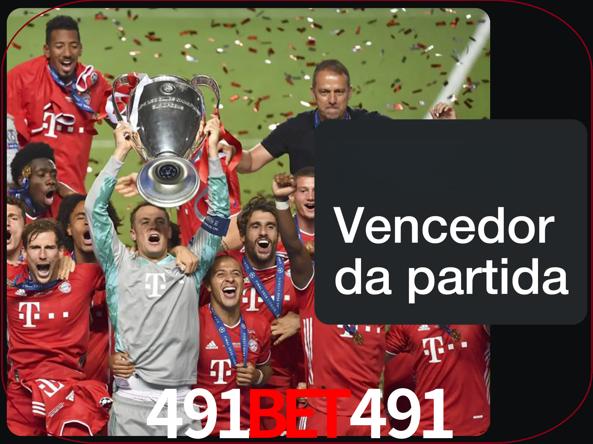 Aposte no vencedor e ganhe uma grande quantia de dinheiro.