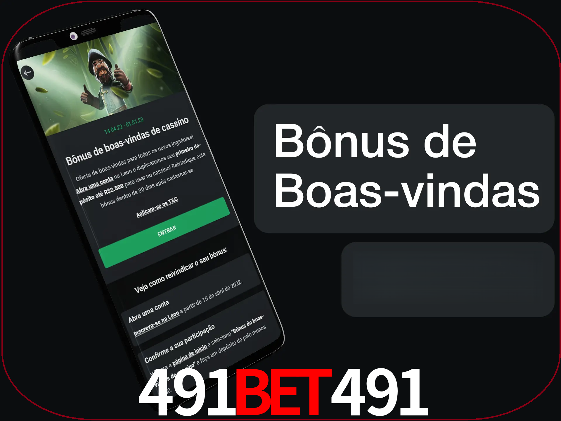 Não se esqueça de usar o bônus de boas-vindas.